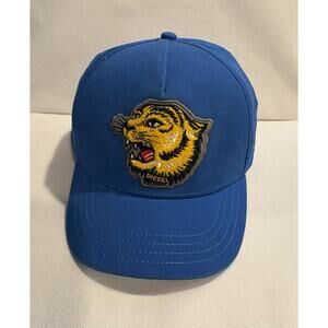 Diesel Kids Hat Cap Royal Blue with Embroidered Tiger Size 3 Large L